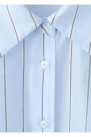 thumbnail: Mango blouse met krijtstreep lichtblauw