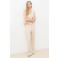 Caroll wide leg low waist broek crème