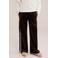 WE Fashion fluwelen loose fit casual broek - bruin