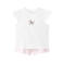 Mango Kids shortama wit/roze