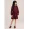 WE Fashion korte jurk - donkerrood