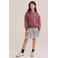 WE Fashion sweater met backprint - mauve