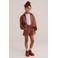 WE Fashion suèdelook bomberjack - cognac