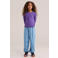 WE Fashion katoenen gebreid vest - paars