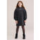 WE Fashion midi sweatjurk met panterprint - zwart/grijs