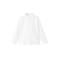 Mango Kids casual overhemd met linnen wit
