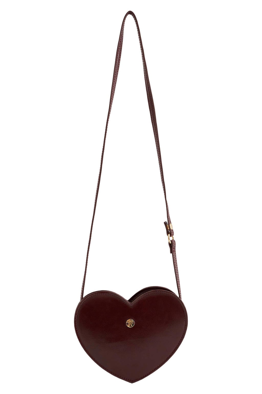 WE Fashion imitatieleren tas - donkerrood