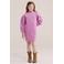 WE Fashion sweatjurk met backprint - roze