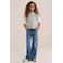 WE Fashion spencer met borduursels en wol - grijs