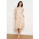LOLALIZA gebloemde midi jurk beige
