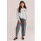 WE Fashion sweater met tekst - grijs