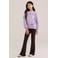WE Fashion sweater met backprint - lila