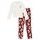 WE Fashion pyjama met print - wit/rood
