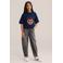 WE Fashion T-shirt met print - donkerblauw