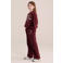 WE Fashion wide leg sweatpant - donkerrood
