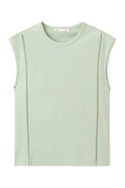 thumbnail: Mango top met ingebreid patroon groen