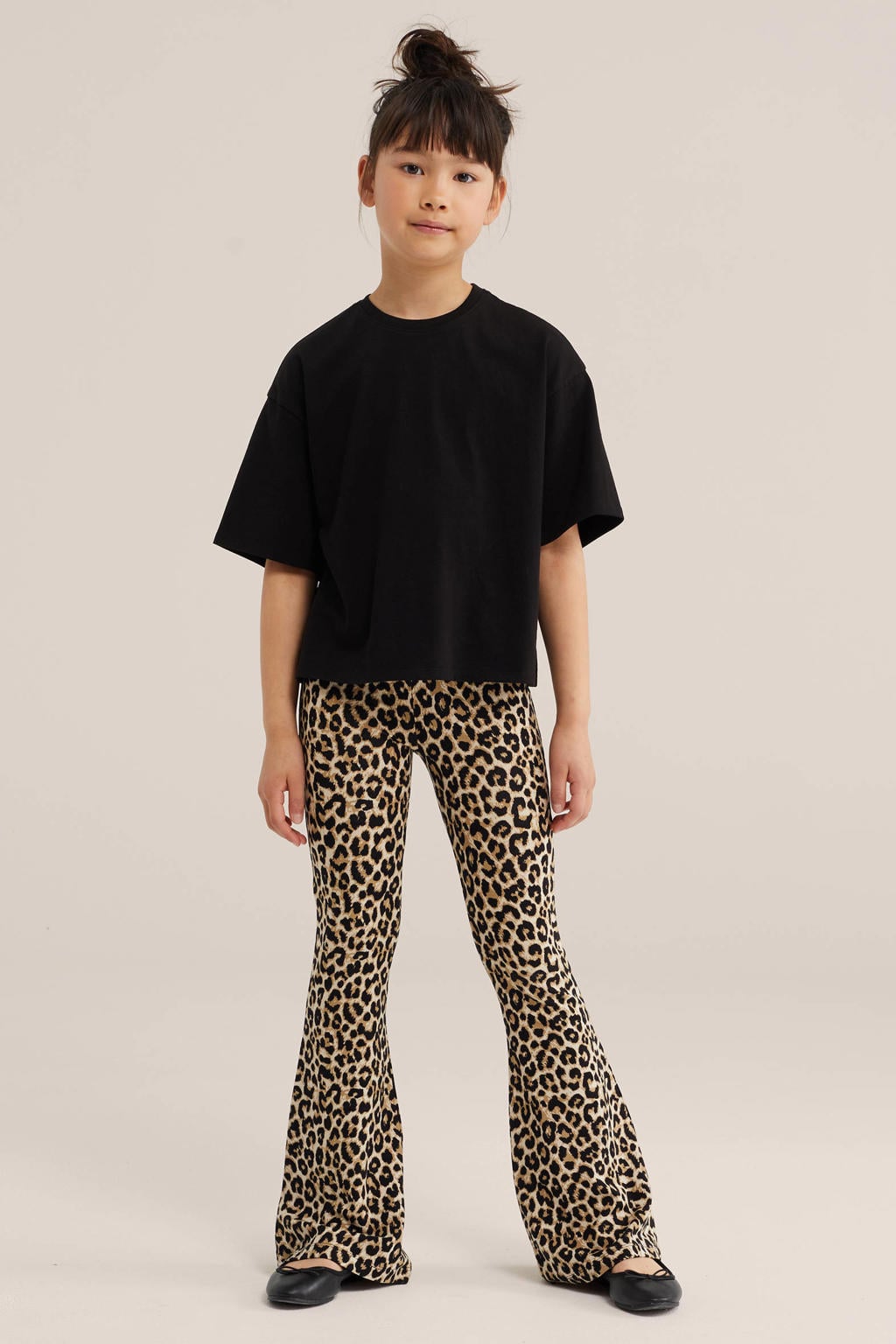 WE Fashion oversized T-shirt - zwart