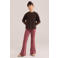 WE Fashion longsleeve - bruin/roze