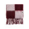 WE Fashion geruite sjaal - donkerrood/lichtroze