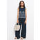 Mango Kids mouwloze top donkerblauw