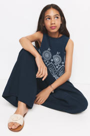 thumbnail: Mango Kids mouwloze top donkerblauw
