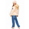 Retour Jeans gewatteerde teddy winterjas - beige