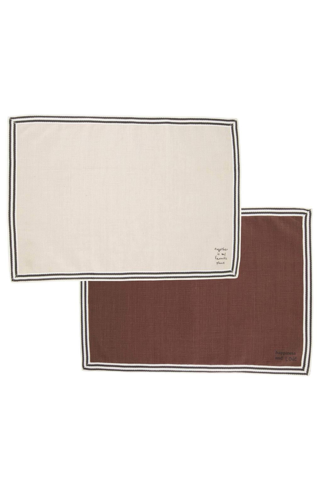 Zusss placemat dubbelzijdig (set van 2)