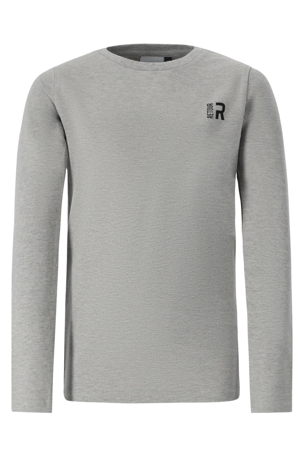 Retour Jeans rechtvallende longsleeve - grijs