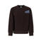 Retour Jeans rechtvallende sweater met backprint - chocoladebruin