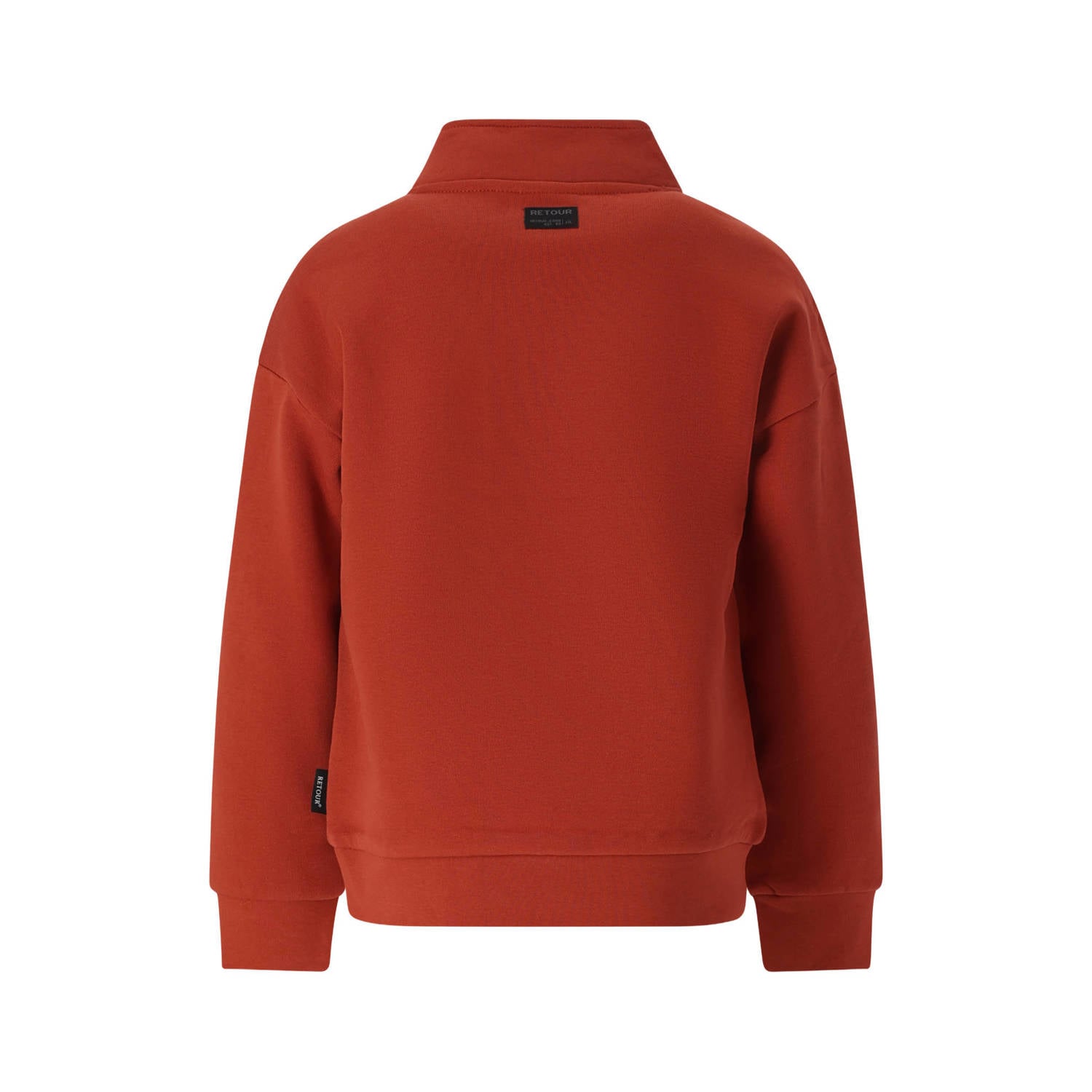 Retour Jeans rechtvallende sweater met print steenrood