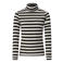 Retour Jeans rechtvallende gestreepte longsleeve - zwart/ecru