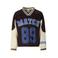 Retour Jeans rechtvallende gestreepte longsleeve met tekst - bruin/beige/blauw