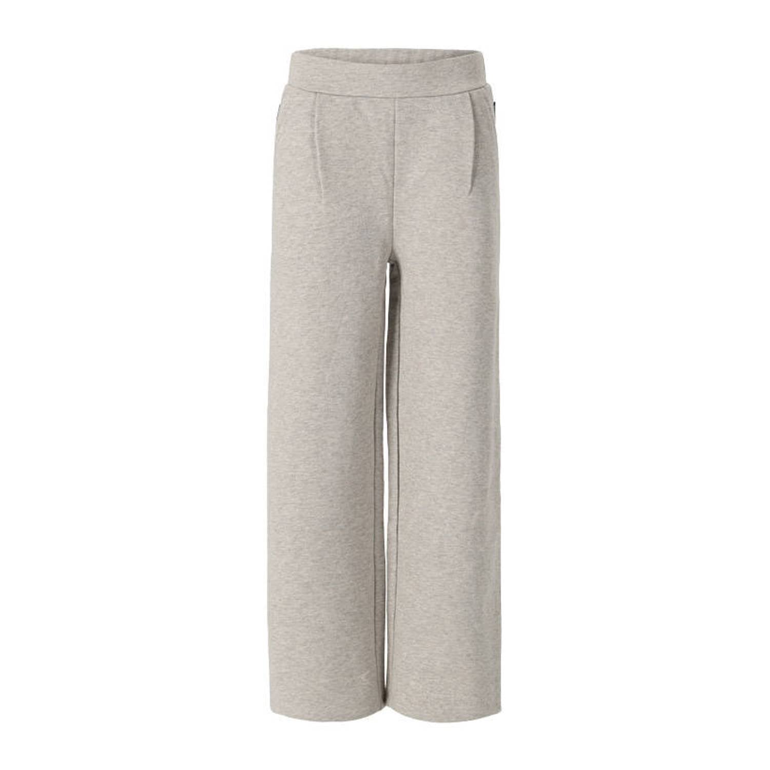 Retour Jeans wide leg joggingbroek grijs