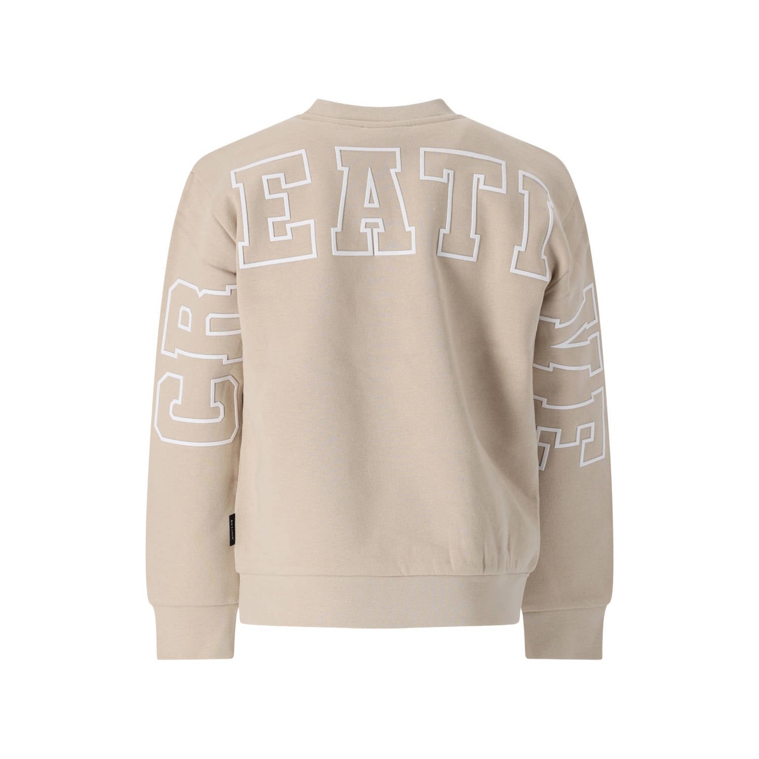 Retour Jeans rechtvallende sweater met backprint beige