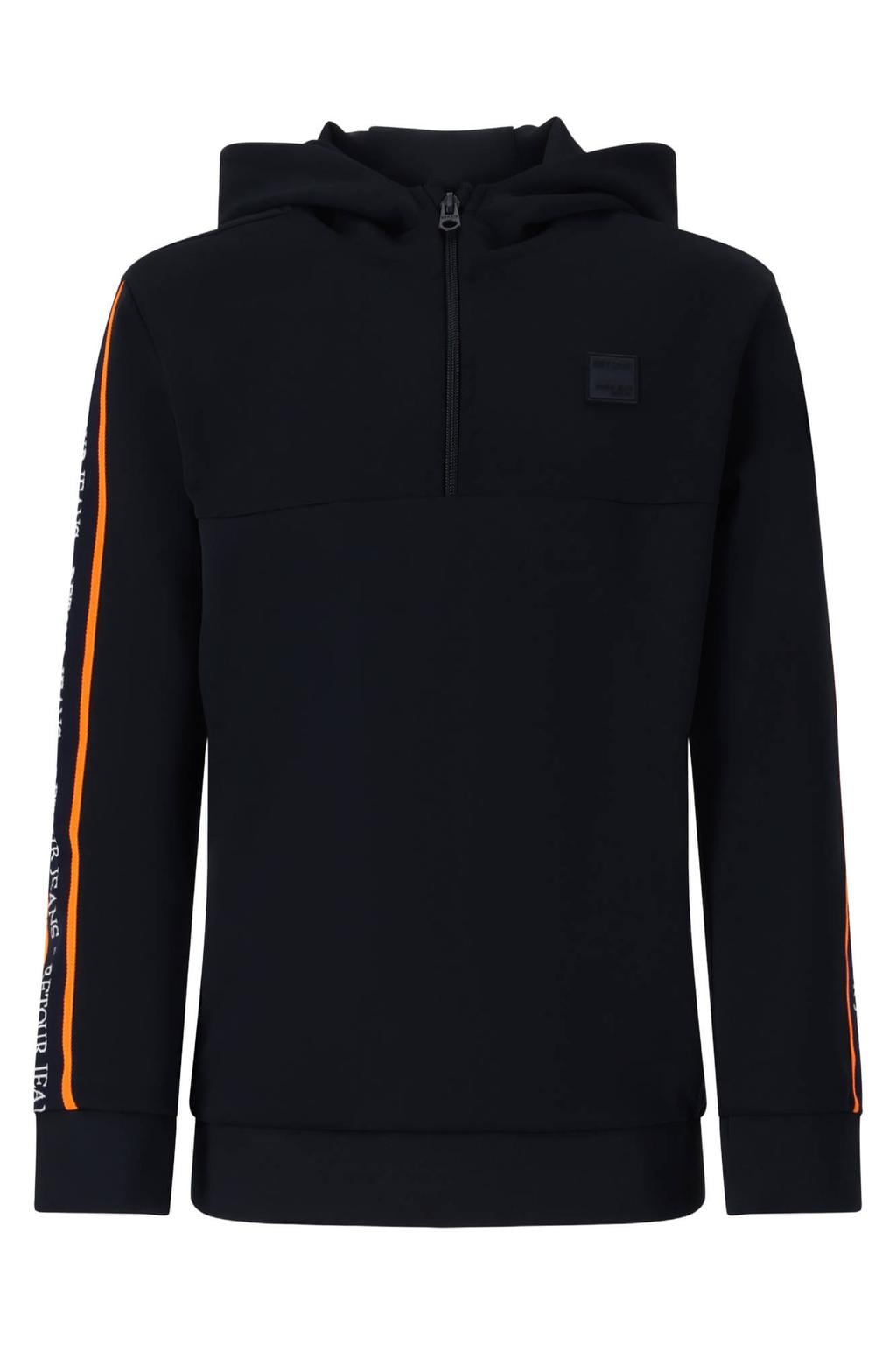 Retour Jeans rechtvallende hoodie met tekst - donkerblauw