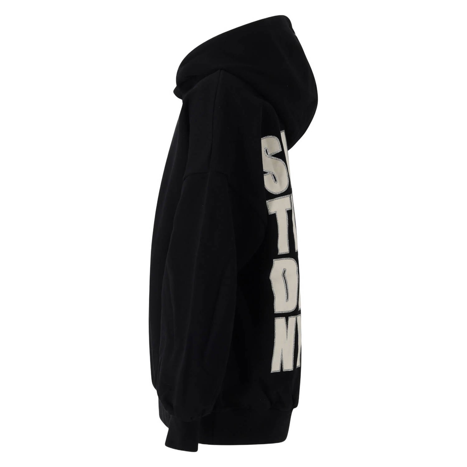 Retour Jeans boxy hoodie met backprint zwart
