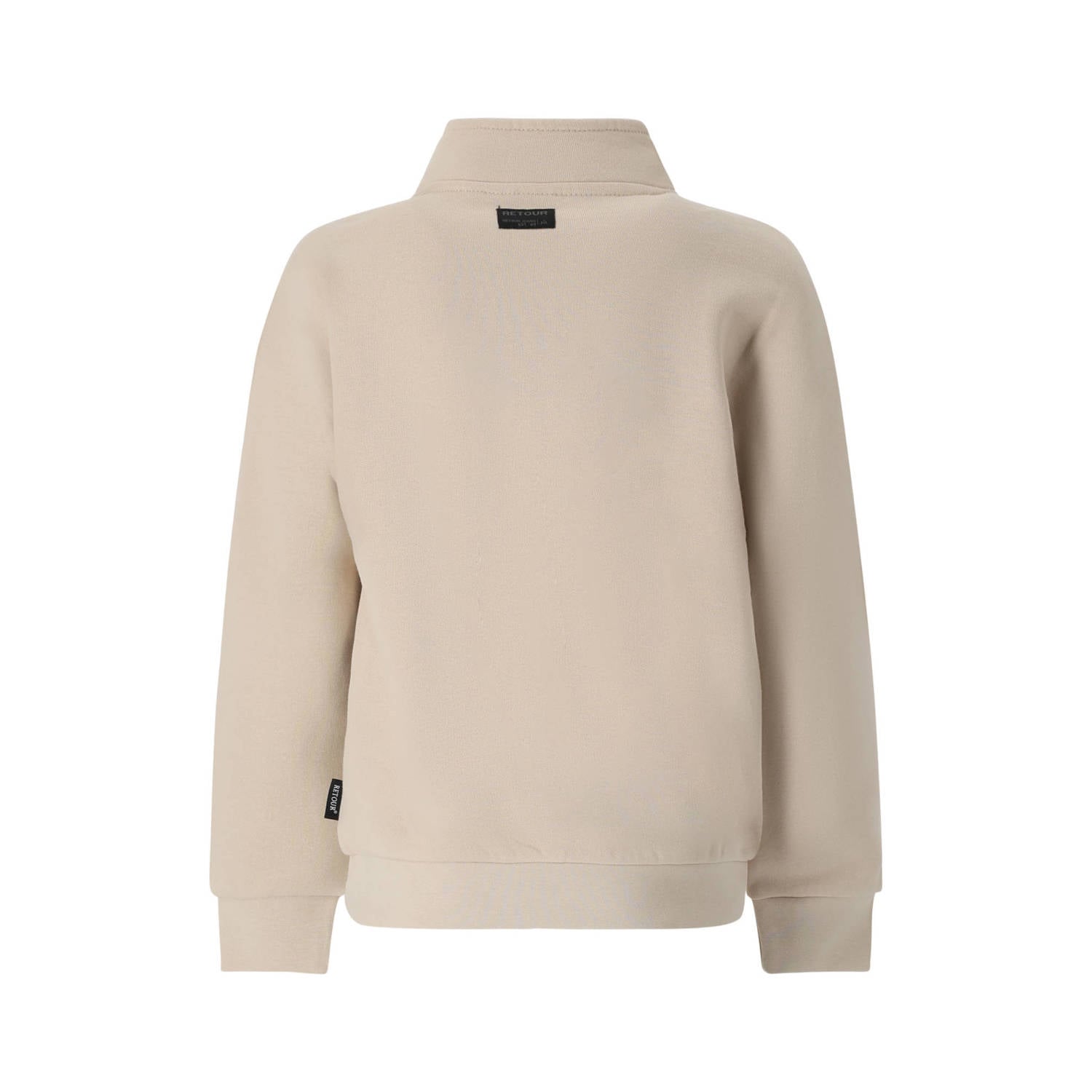 Retour Jeans rechtvallende sweater met print beige