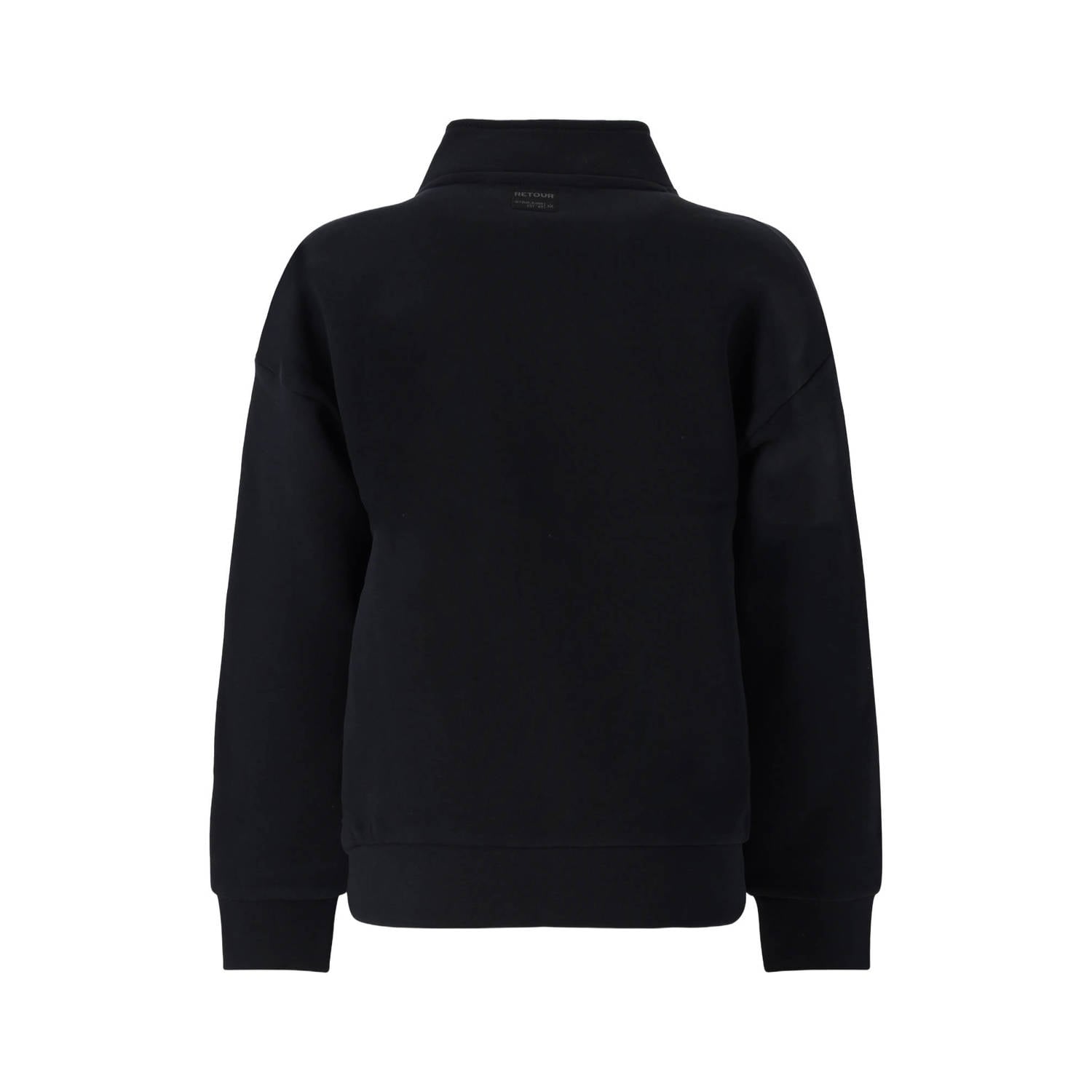 Retour Jeans rechtvallende sweater met print donkergrijs