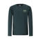Retour Jeans rechtvallende longsleeve met backprint - donkergroen