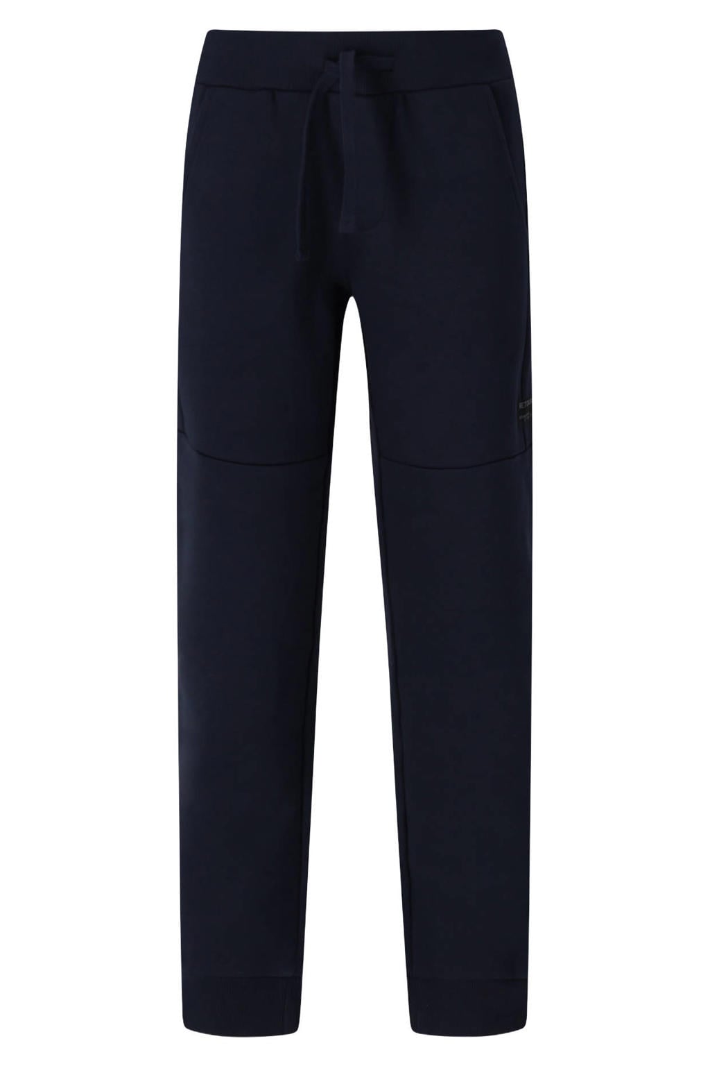 Donkerblauwe jongens Retour Jeans regular fit sweatpant met effen