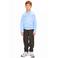Retour Jeans sweater met backprint - lichtblauw