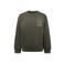 Retour Jeans sweater met backprint - donkergroen
