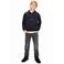 Retour Jeans sweater met borduursels en print - grijs