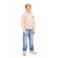 Retour Jeans hoodie met backprint - beige