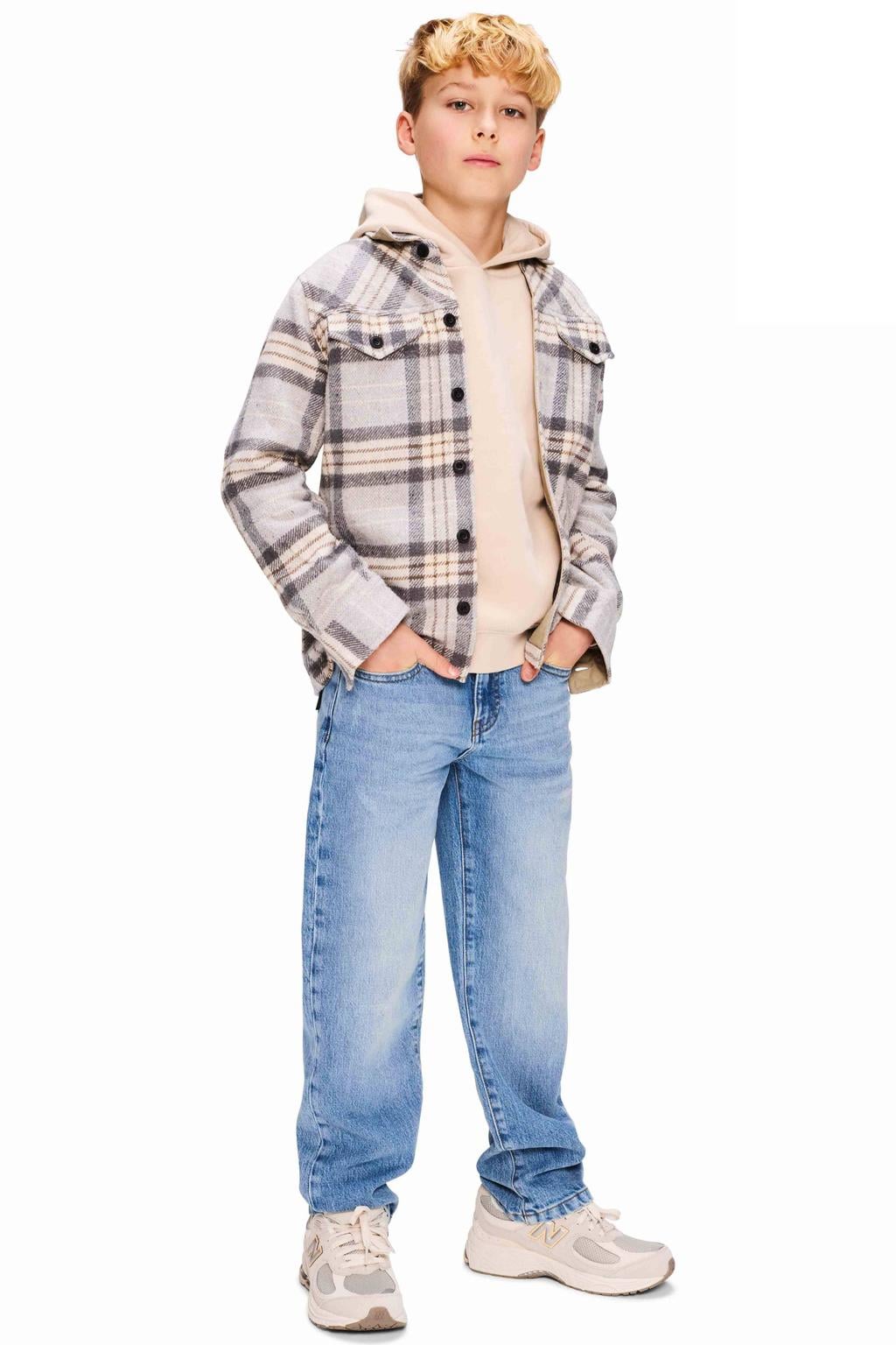 Retour Jeans geruit overhemd - grijs/lichtgeel