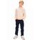 Retour Jeans sweater met backprint - beige