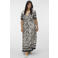 VERO MODA CURVE korte jurk met zebraprint zwart