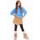 Retour Jeans skort met krijtstreep - zand