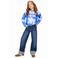 Retour Jeans oversized longsleeve met print - blauw/lichtblauw