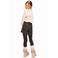 Retour Jeans oversized cropped sweater met tekst - beige